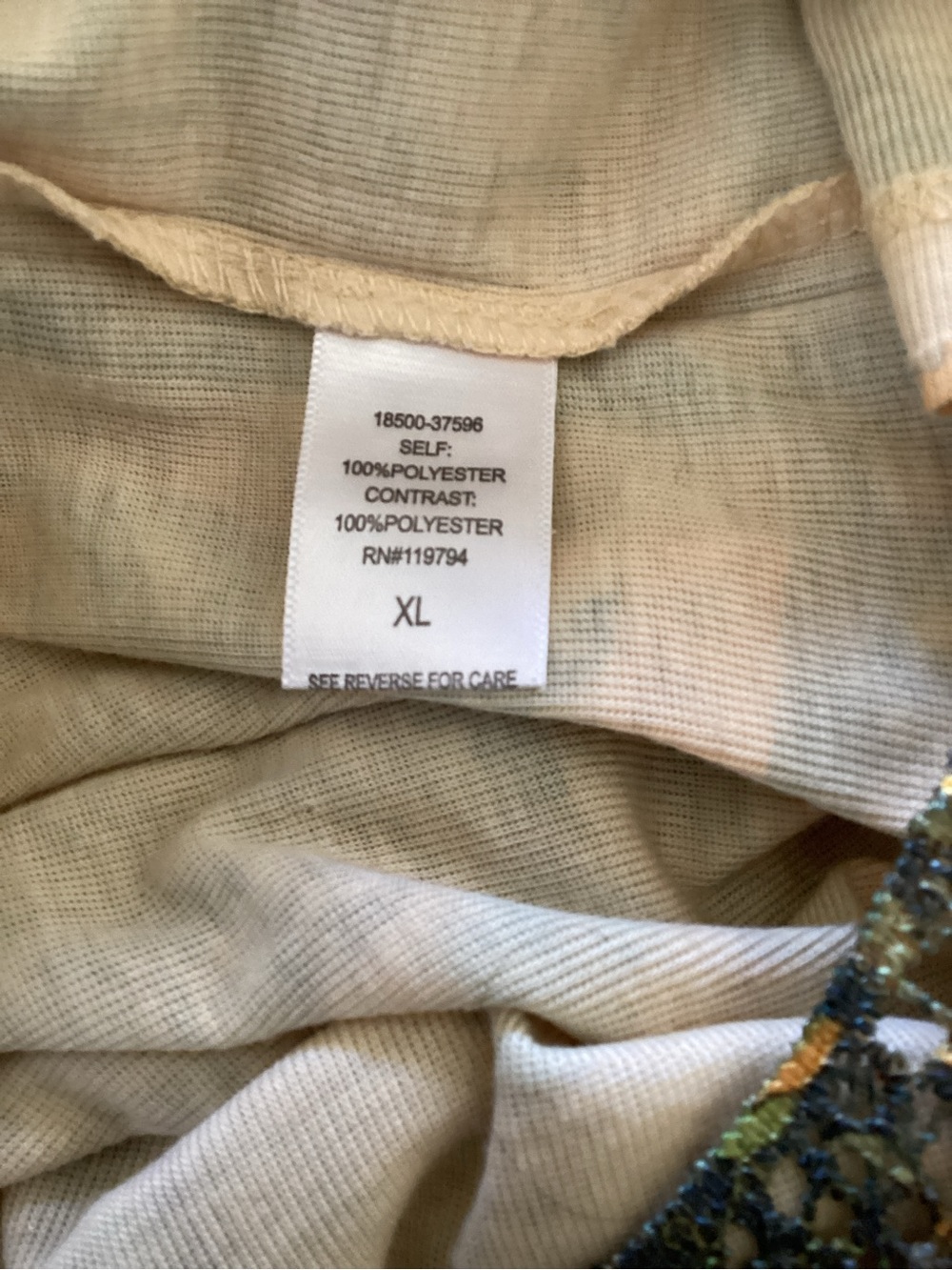 ONE WORLD Boho Paisley Sleeveless Tunic in Beige, Teal, Brown - Picture 12 of 12